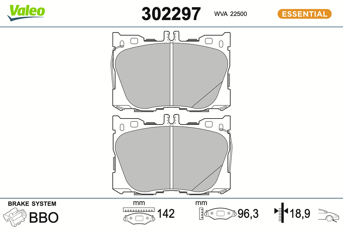 BRAKE PADS FIRST MER CLASS GLC 07.15